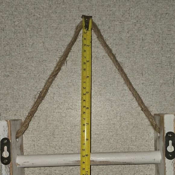 Vintage White Ladder Wall Shelf - Picture 5 of 6